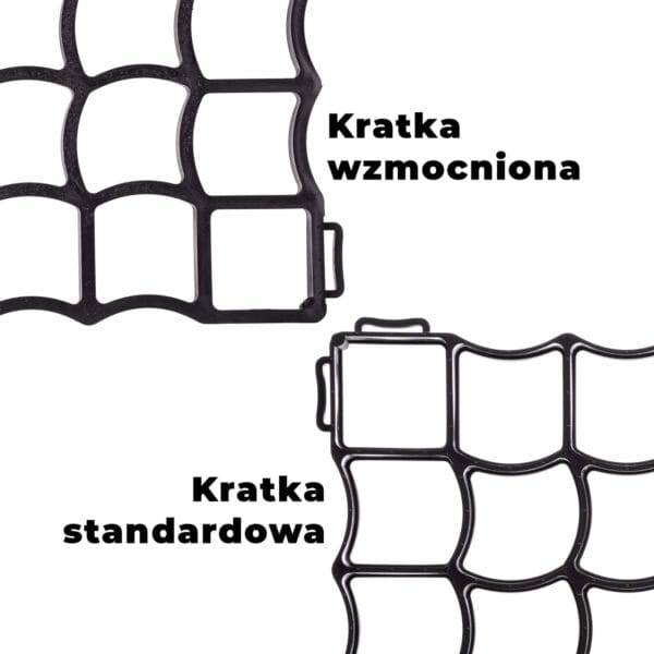 Kratka parkingowa 50 x 50 x 4 czarna - pojazdy ciężarowe