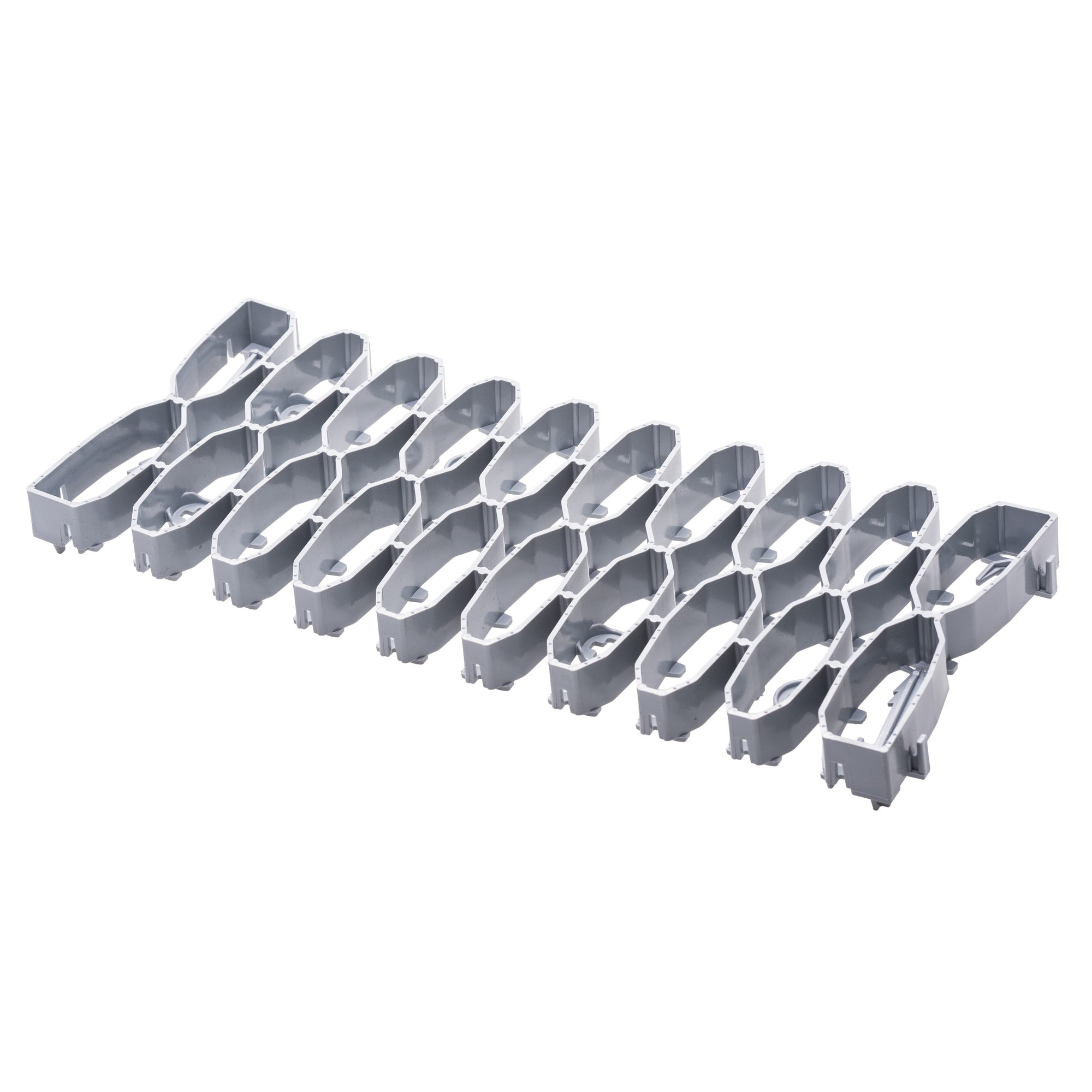 Kratka pod roboty koszące 20x50x2,5 cm - szara