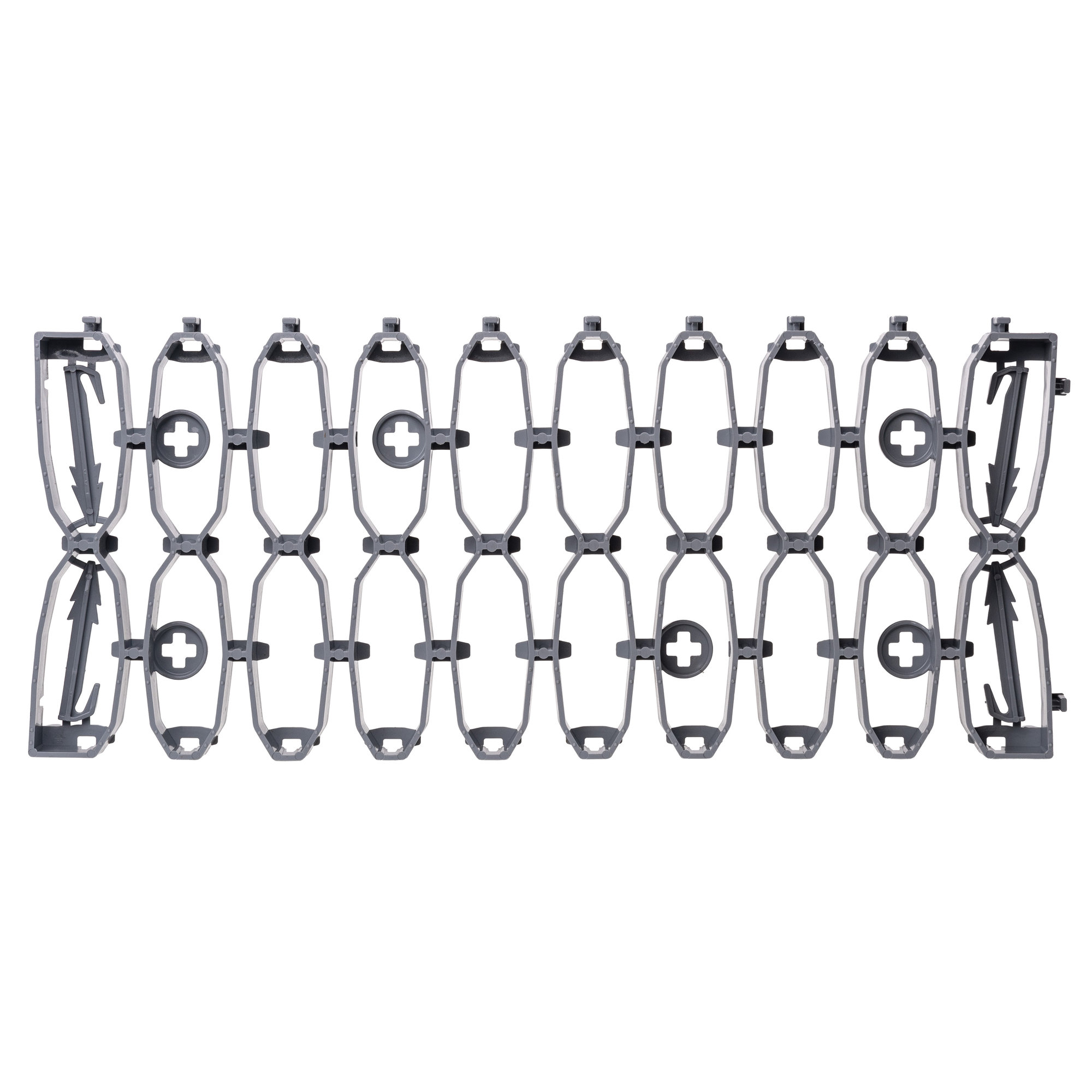 Kratka pod roboty koszące 20x50x2,5 cm - szara