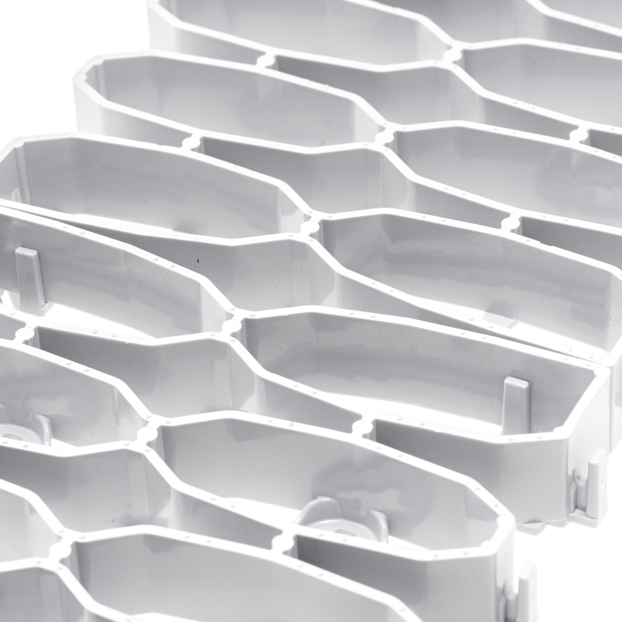 Kratka pod roboty koszące 20x50x2,5 cm - biała